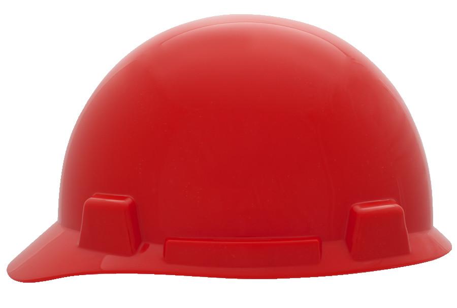 MSA SmoothDome™ 10074070 Cap Style Hard Hat, 6-1/2 Fits Mini Hat, 8 Fits Max Hat, Polyethylene, 4-Point Fas-Trac® III Suspension, ANSI Electrical Class Rating: Class E, ANSI Impact Rating: Type I, Ratchet Adjustment