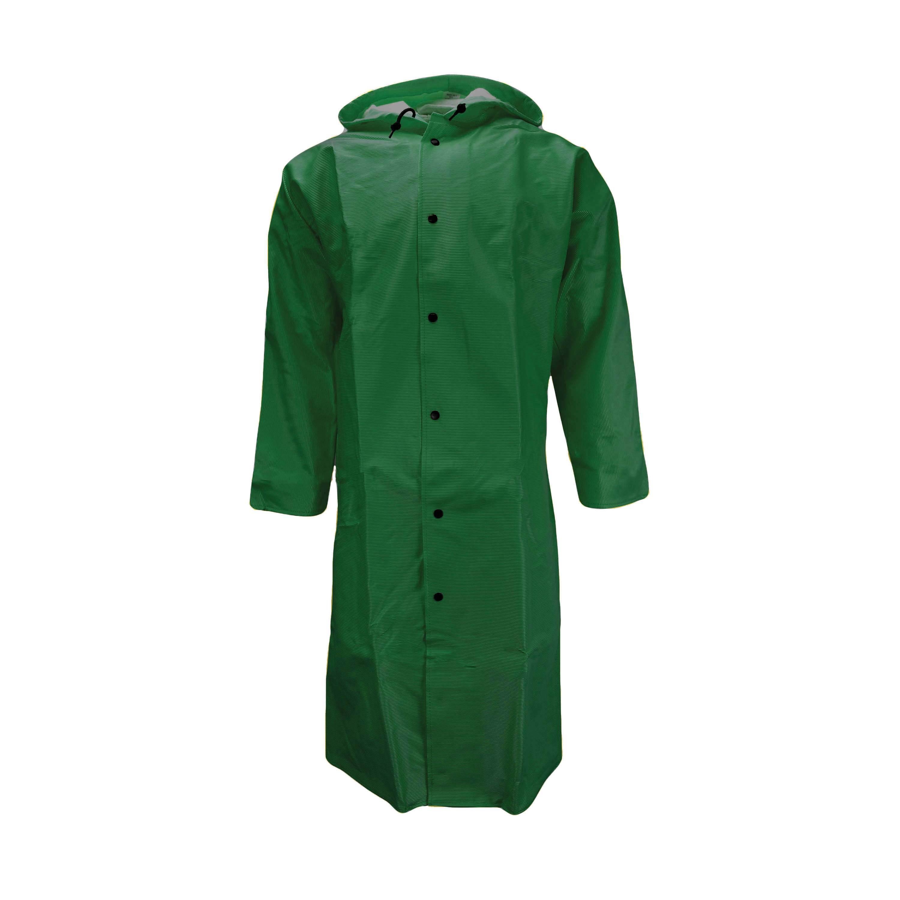 COAT RAIN 2XL GRN POLYEST/PVC ATTACHED