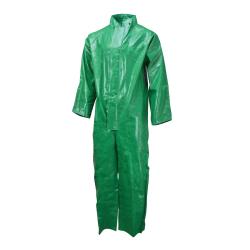 COVERALL L GRN POLYEST/PVC 48IN 30IN