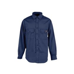 SHIRT WORK 2XL NAVY BL NOMEX 49 TO 51IN
