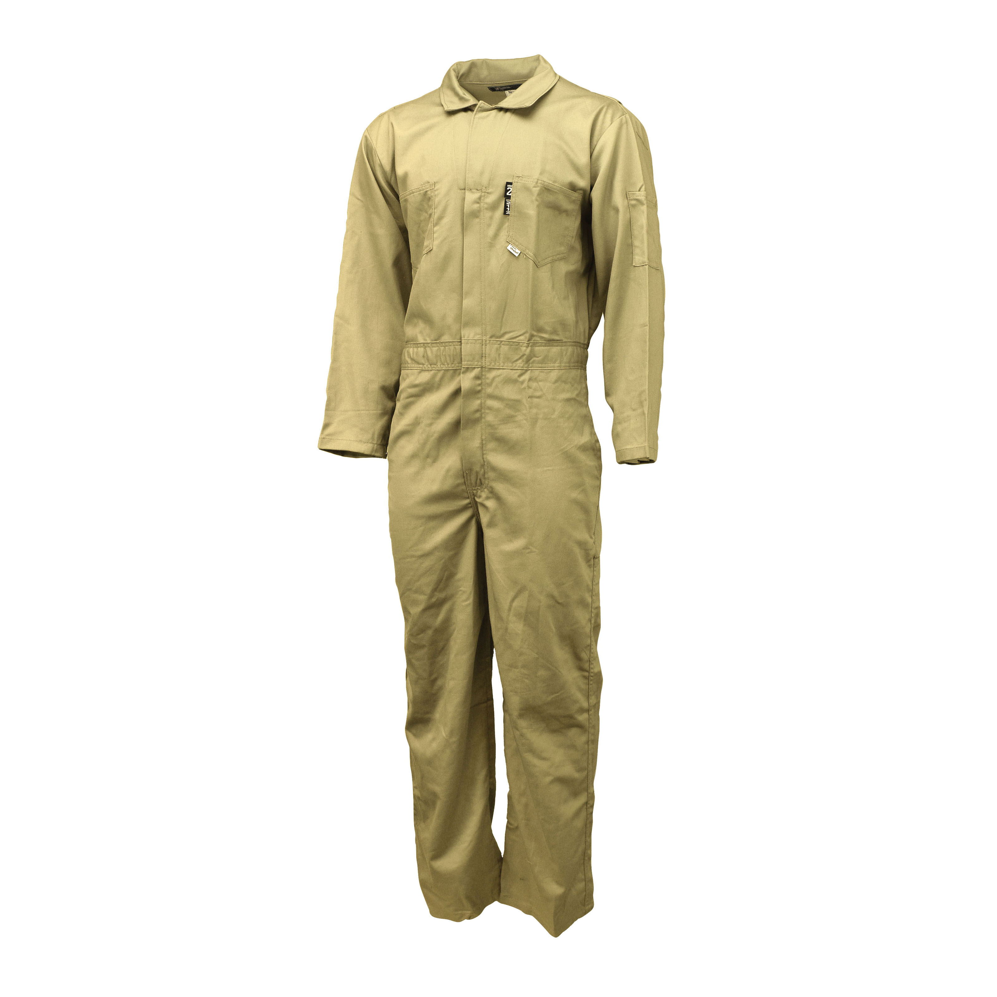 COVERALL 2XL KHAKI ULTRA-SOFT COTTON/NYL