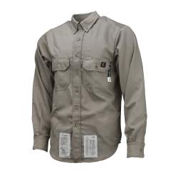 SHIRT WORK 2XL GRA ULTRA-SOFT COTTON/NYL