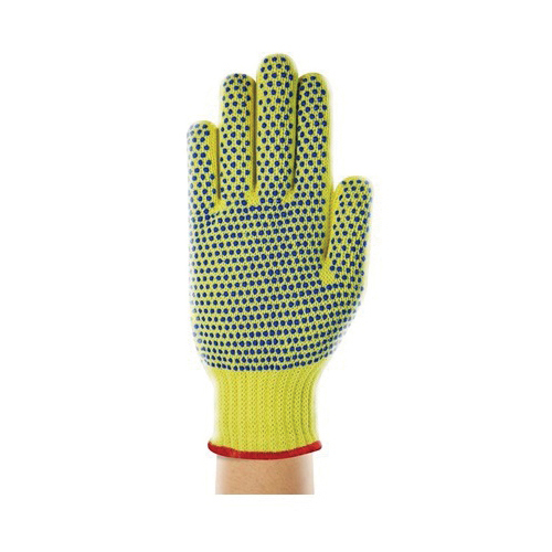 GLOVES RESISTANT CUT SZ 8 PVC DOTS YEL