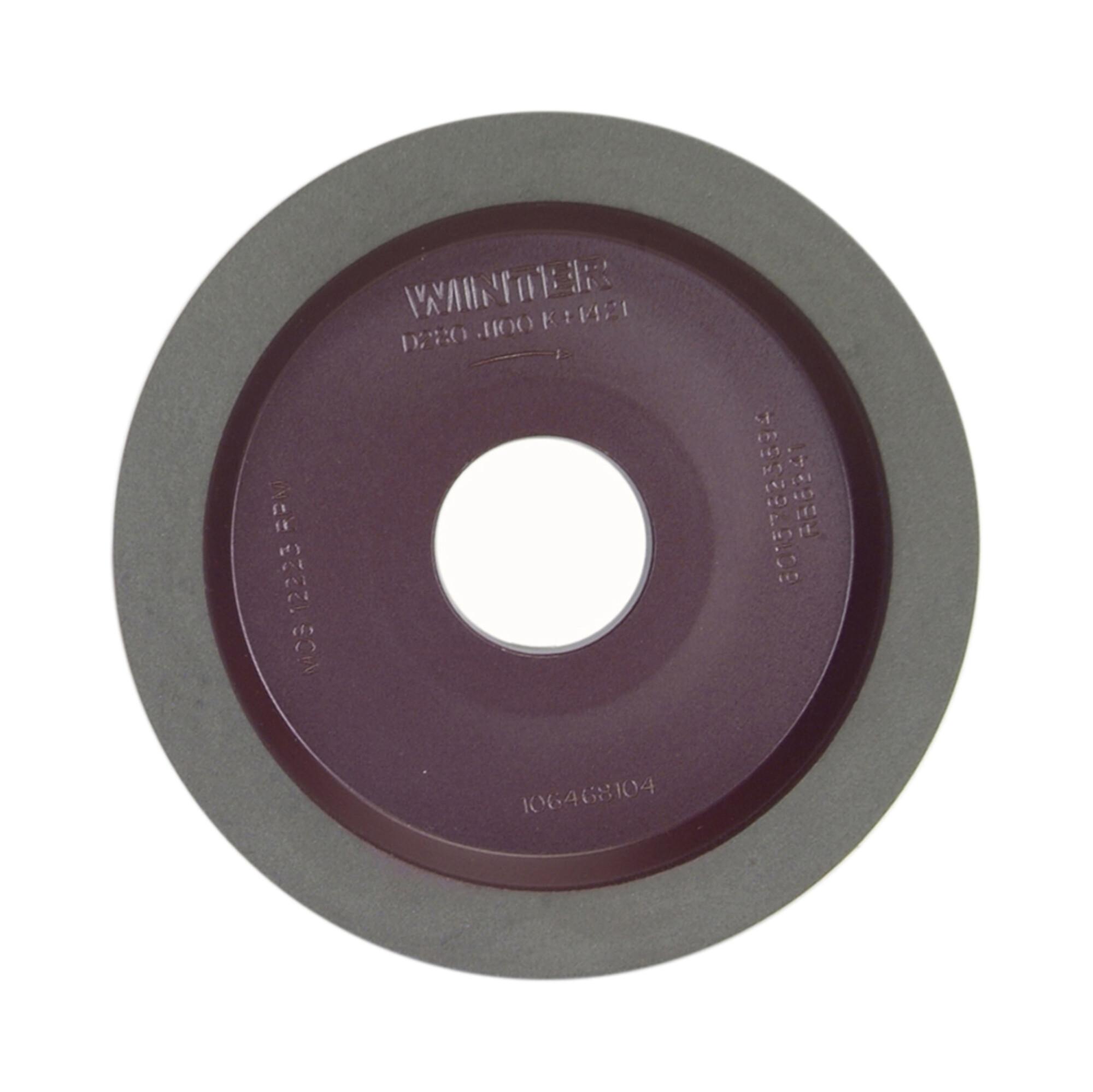 Norton Winter 60157623694 Surface Grinding Wheel, 125 mm Dia Wheel x 12.5 mm THK Wheel, 31.75 mm Center Hole, 280 Grit, Diamond Abrasive