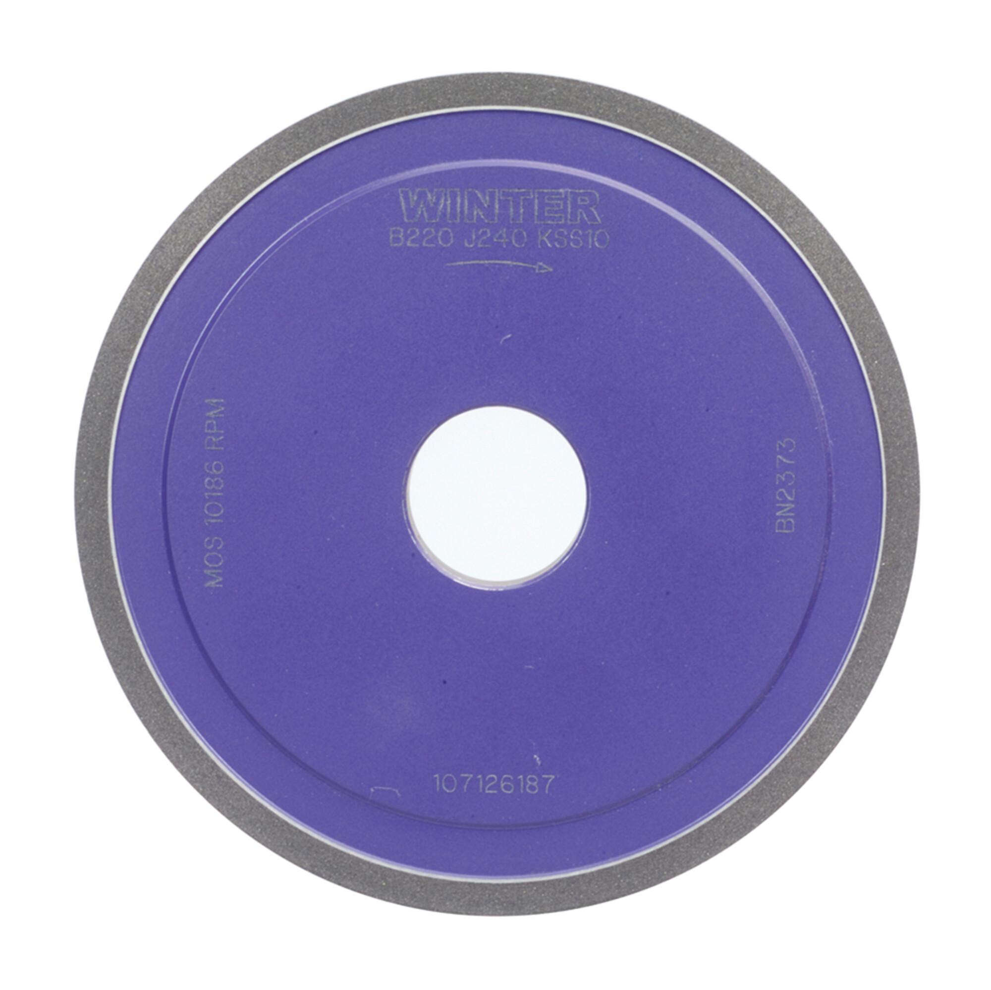 Norton Winter 60157625137 Straight Super Abrasive Wheel, 5.905 in Dia Wheel, 1-1/4 in Center Hole, 220 Grit, Cubic Boron Nitride Abrasive