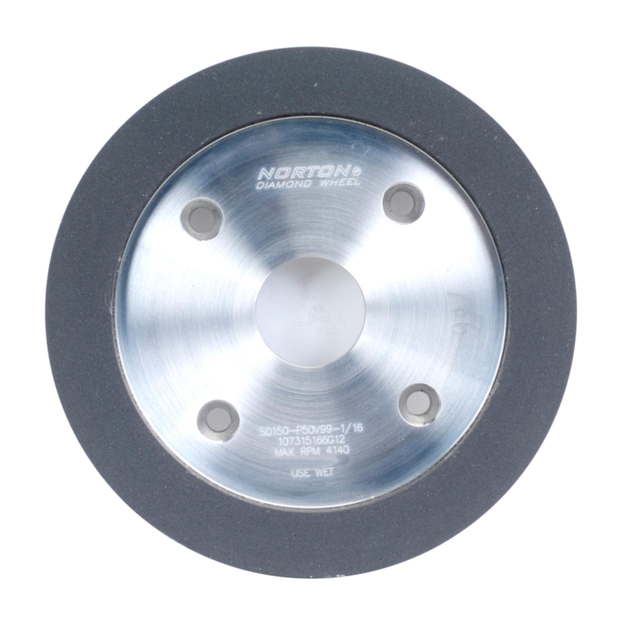 Norton Winter 69014191623 Type 6 Grinding Wheel, 6 in Dia Wheel, 220 Grit, Diamond Abrasive