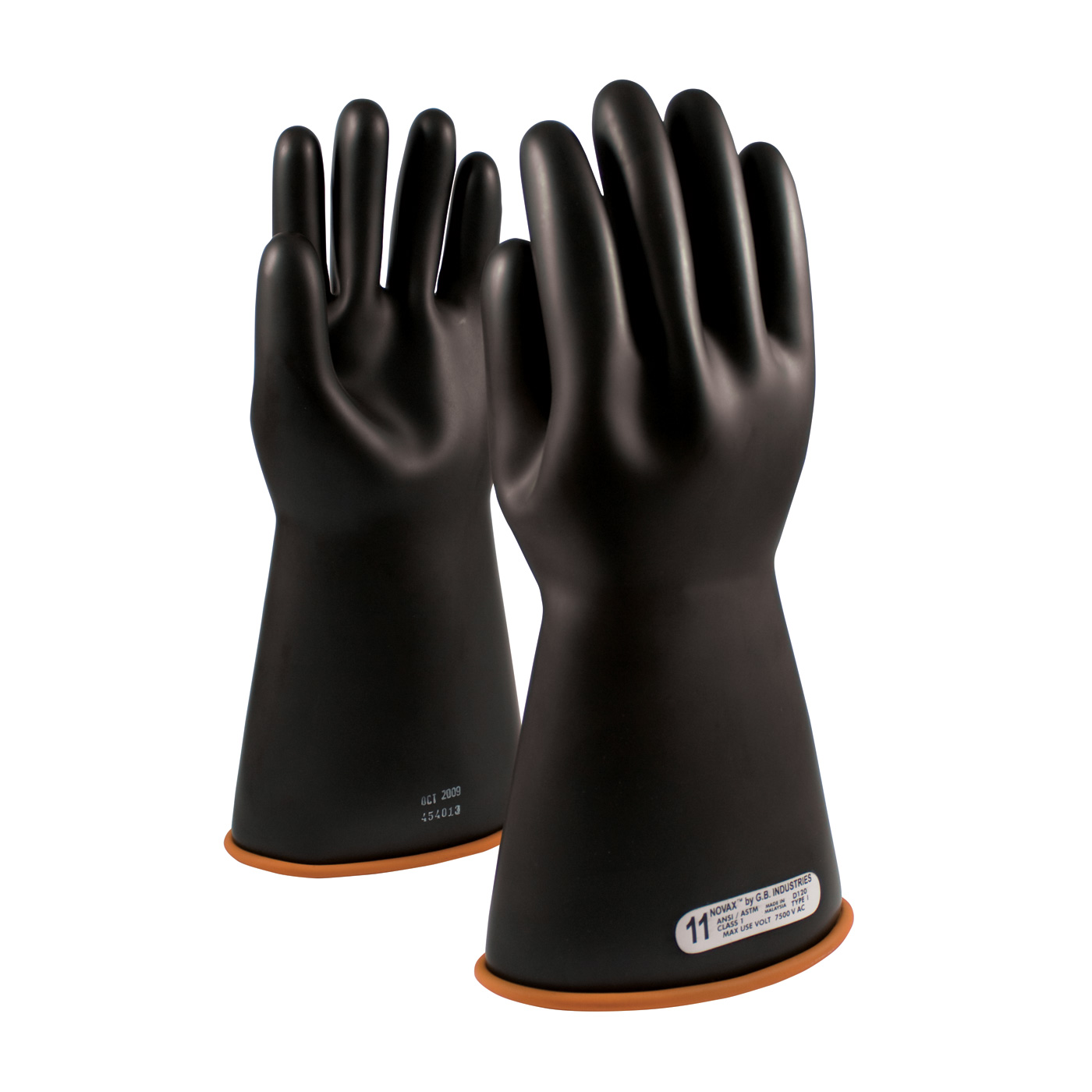 GLOVES INSULATED SZ 8 NAT RBR BK/ORN STR