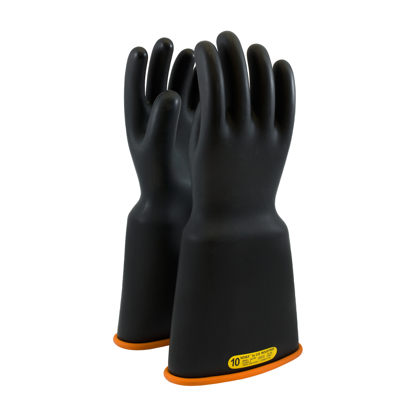 GLOVES INSULATED SZ 9.5 NAT RBR BK/ORN