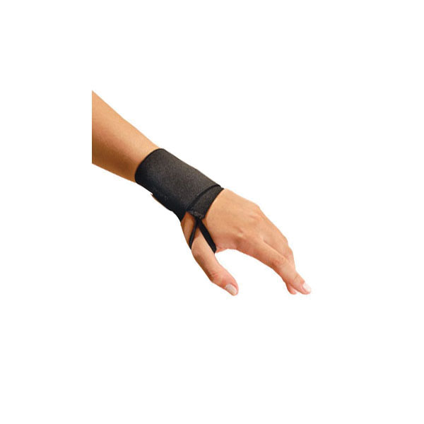 OccuNomix 311-L68 Wrist Assist Support With Thumb Loop, Universal, Ambidextrous Hand, Hook and Loop Closure, Black