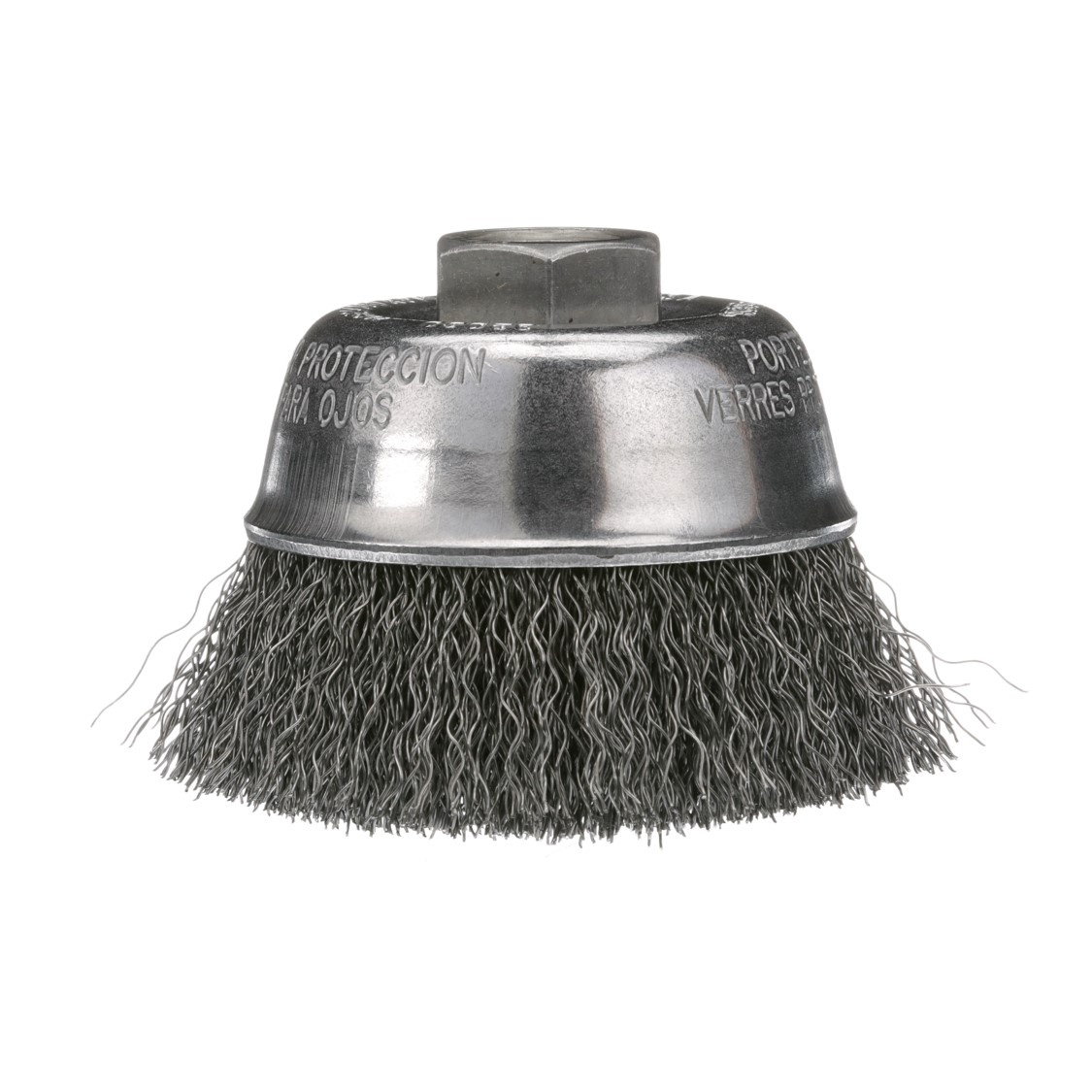 BRUSH CUP 3-1/2IN 5/8-11 UNC 0.014IN CS