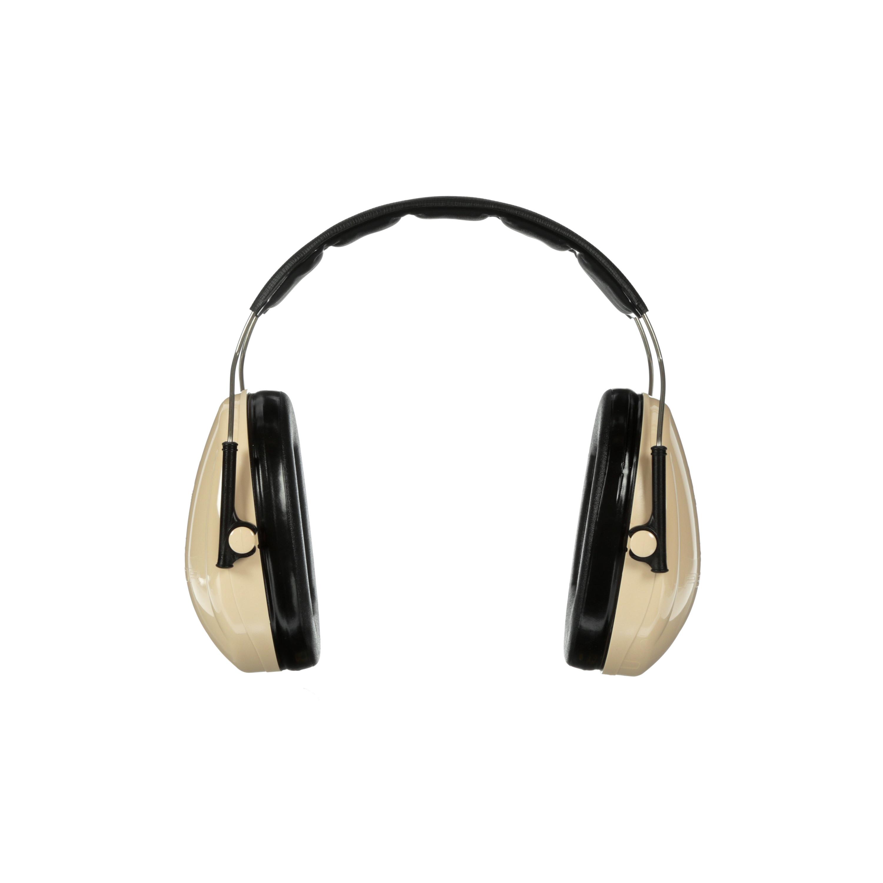 EAR MUFF 21DB BEIGE/BLACK OVER THE HEAD