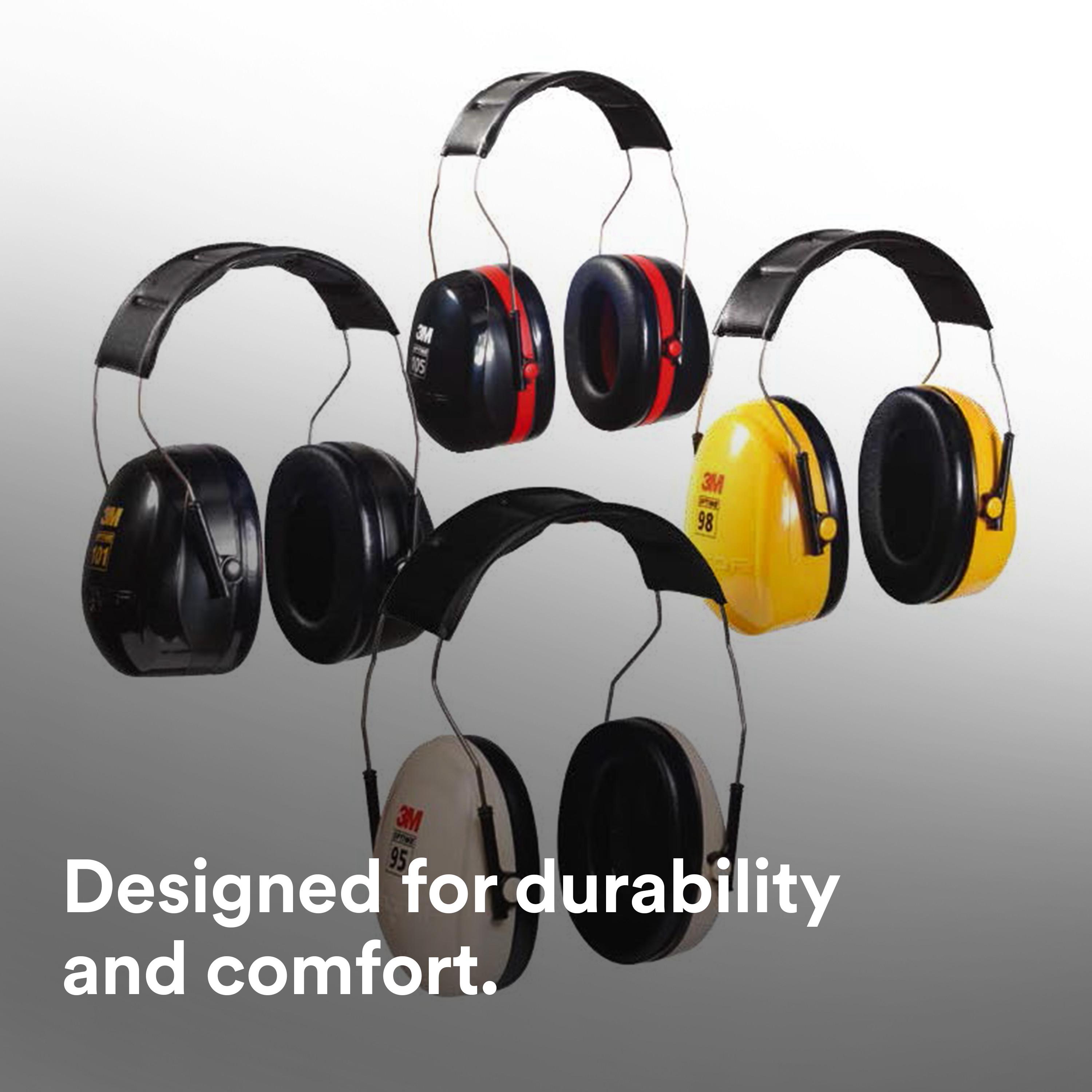 EAR MUFF 21DB BEIGE/BLACK OVER THE HEAD