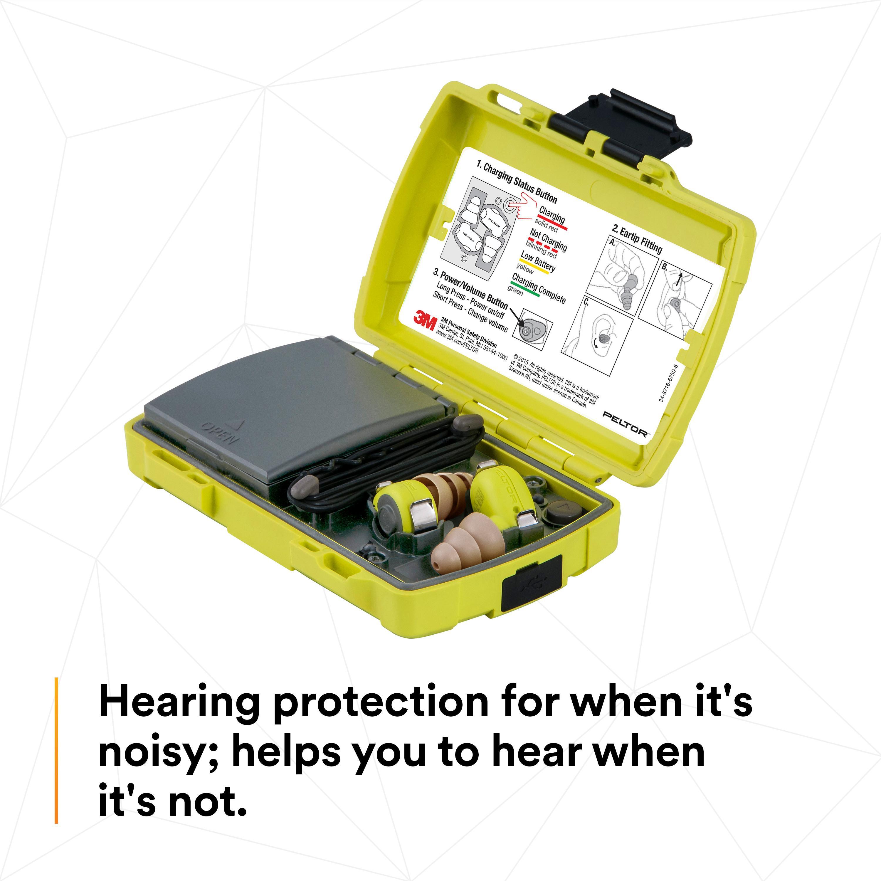 ELEK EAR MUFF & EAR PLUG HI-VIZ YELLOW