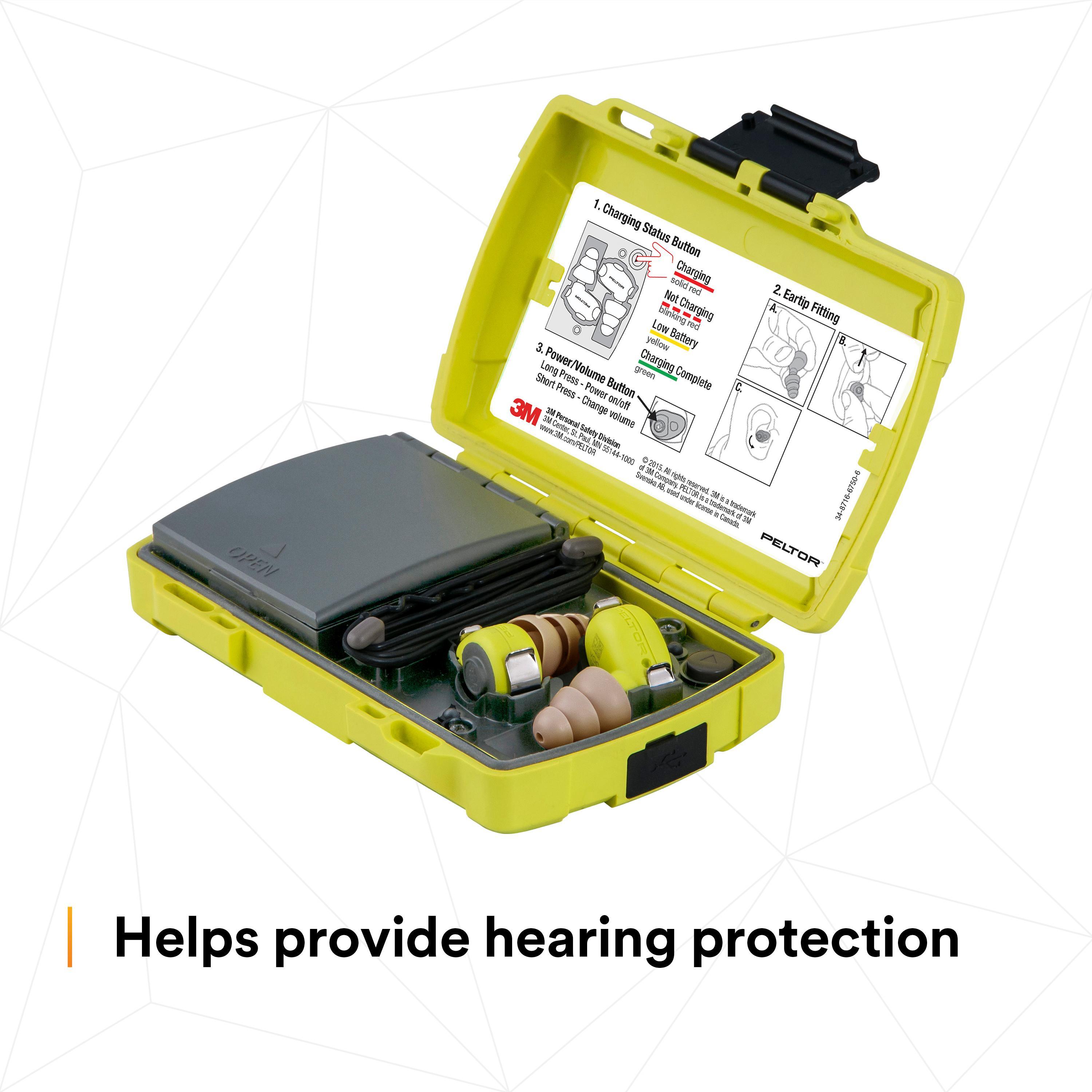 ELEK EAR MUFF & EAR PLUG HI-VIZ YELLOW