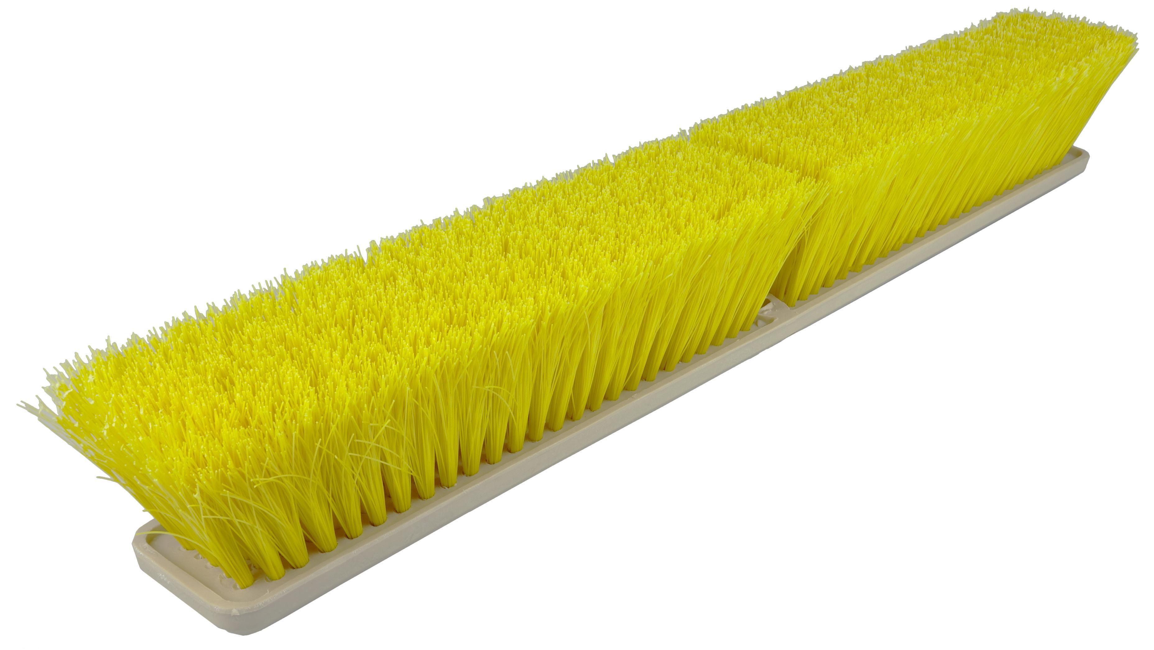 BROOM PSH 18IN 3IN MED POLYP YEL