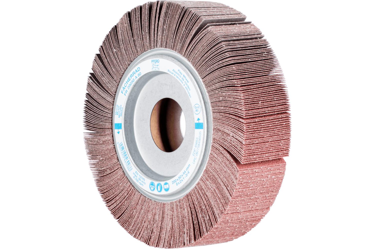 WHEEL FLAP 8 X 2 X 1-3/4 80 GRIT