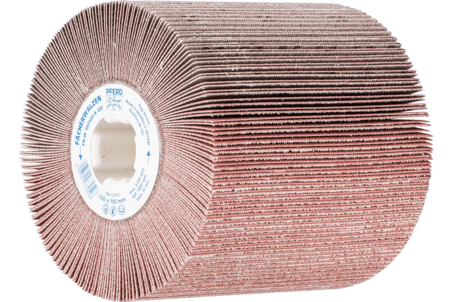 4 X 4IN FLATP DRUM COATED 3/4 AH 120GRIT