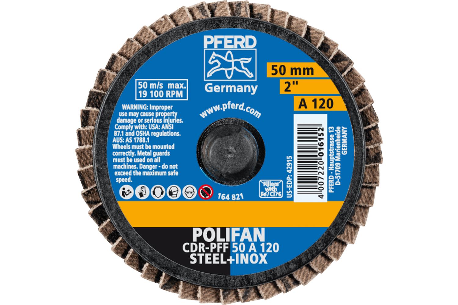 2 POLIFAN MINI FLAP DISC FLAT A/O 120 GR
