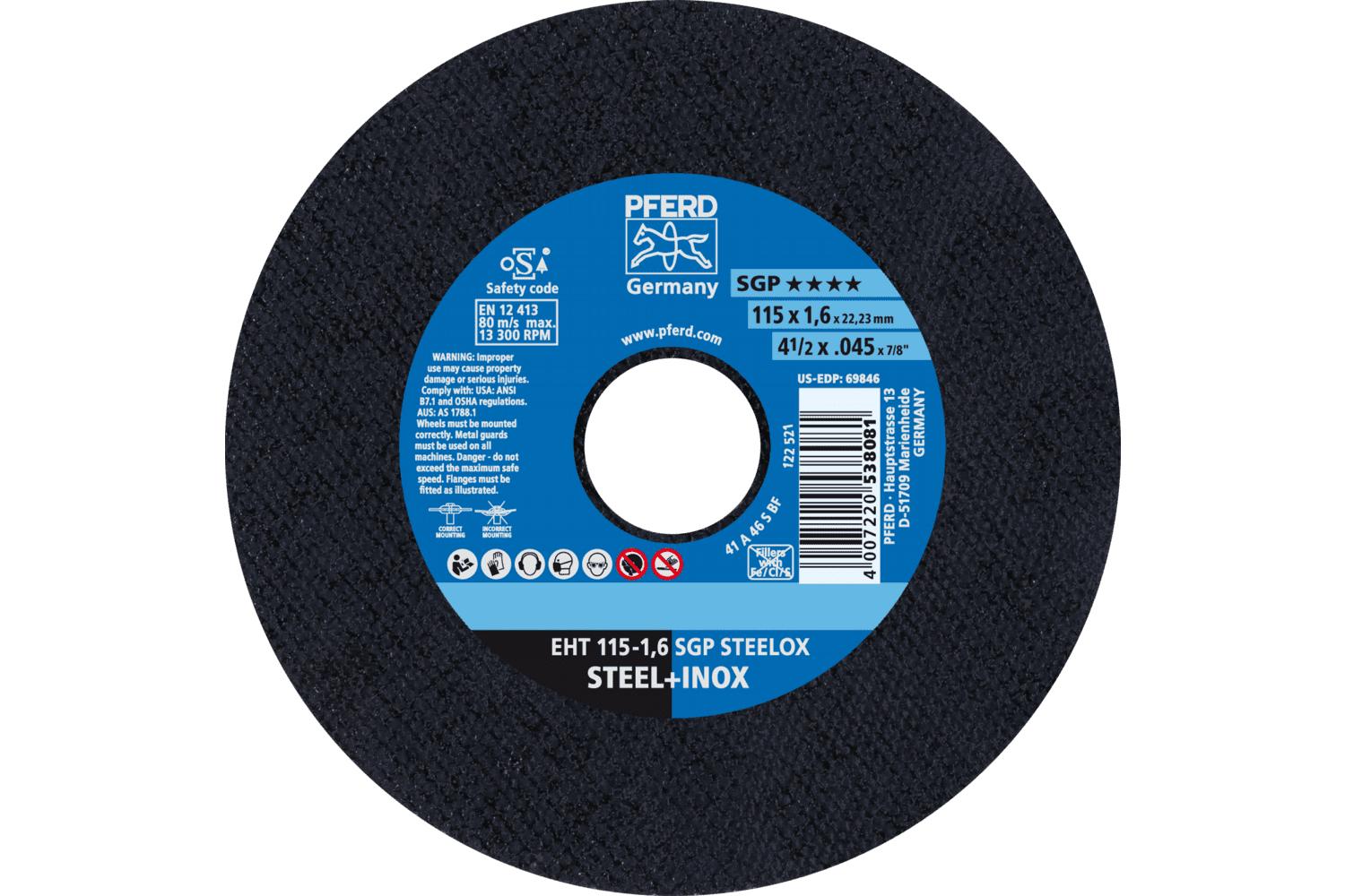 4-1/2 X 1/16 X 7/8 CUTOFF WHEEL