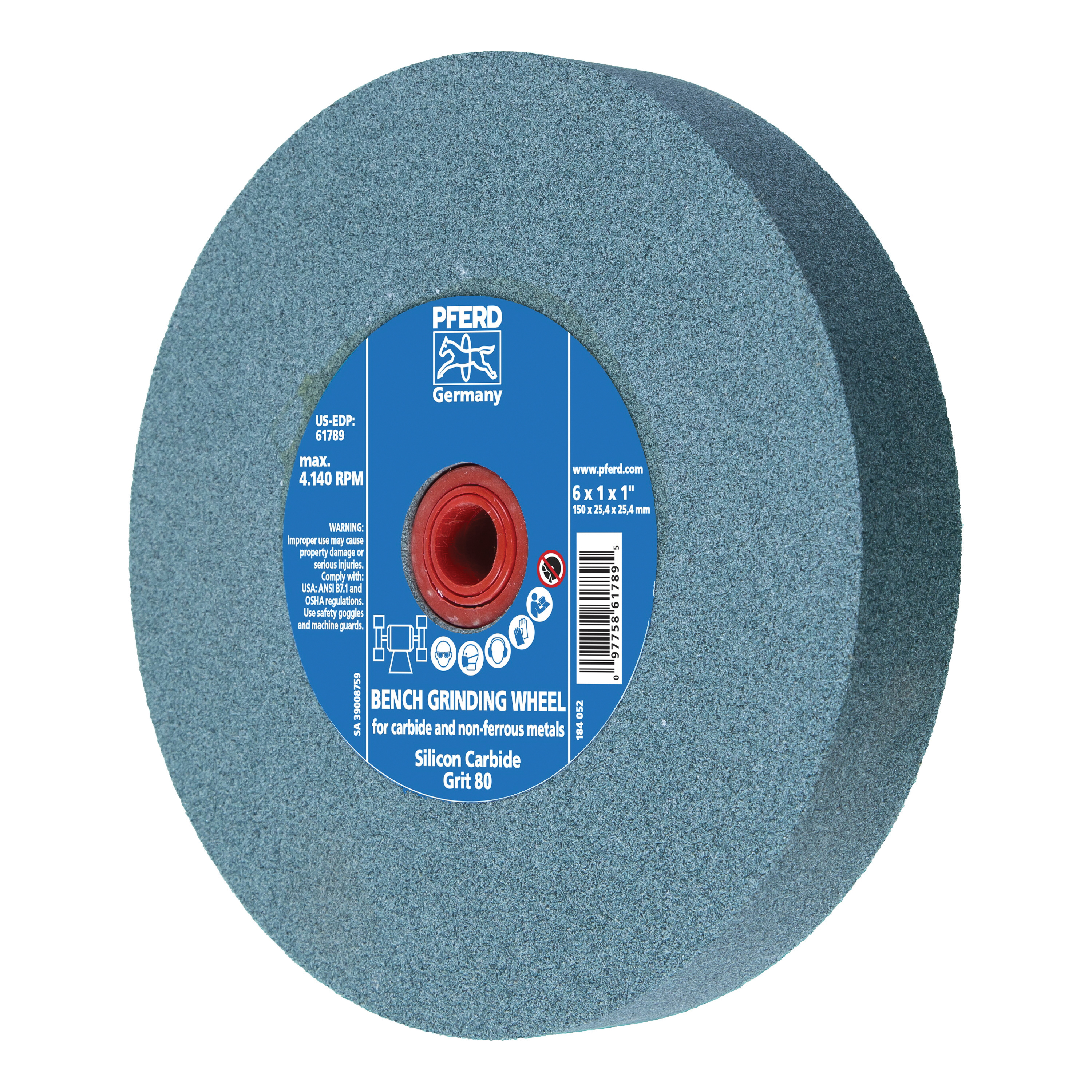 6 X 1 X 1 BENCH WHEEL S/C 80 GRIT