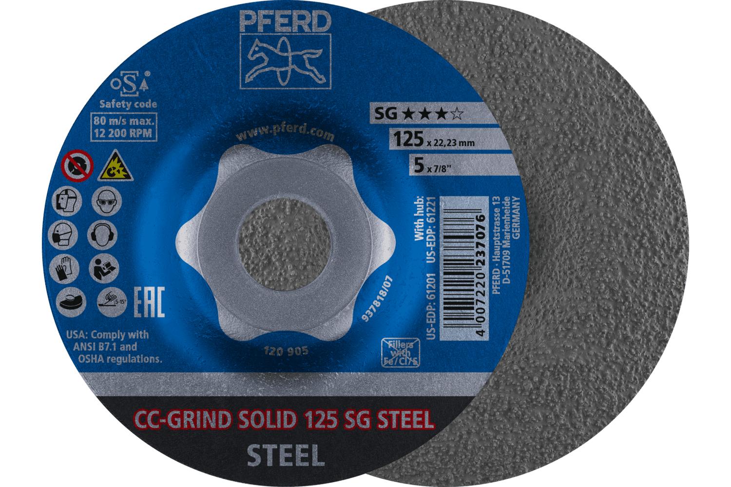 5 X 7/8 STEEL CC-GRIND-SOLID