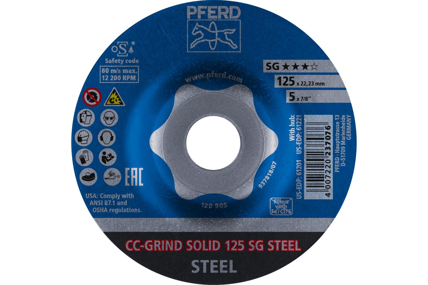 5 X 7/8 STEEL CC-GRIND-SOLID