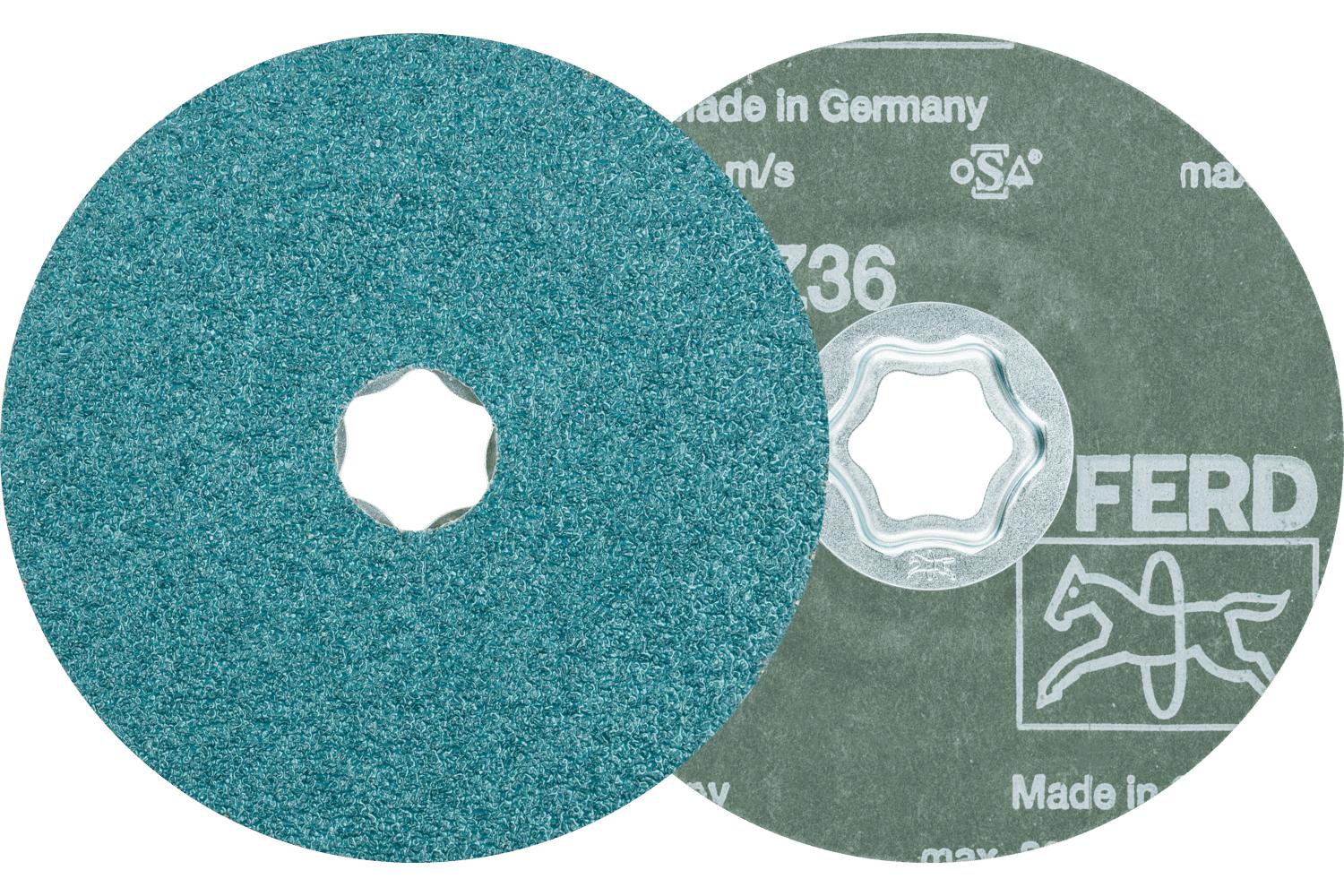 4-1/2 DIA ZIRC ALUM Z 36 GRIT
