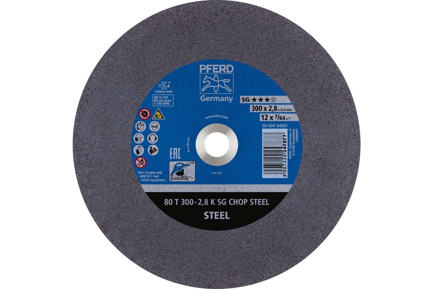 12 X 3/32 X 1 A24PSF STEEL CUT-