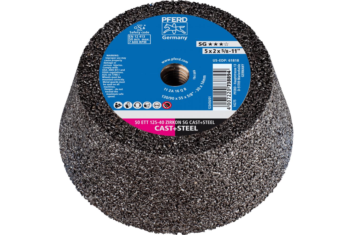 WHEEL CUP 5 X 3-3/4 TYPE 11 5/8-11 THD