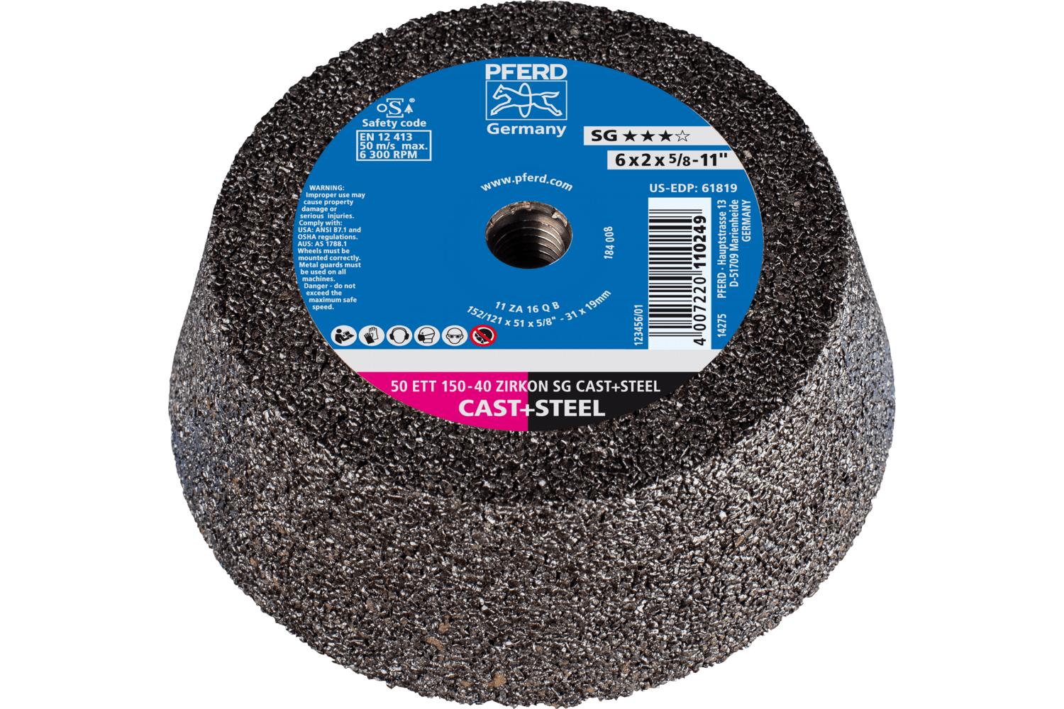 WHEEL CUP 6 X 5/8-11 TYPE 11 FLARING