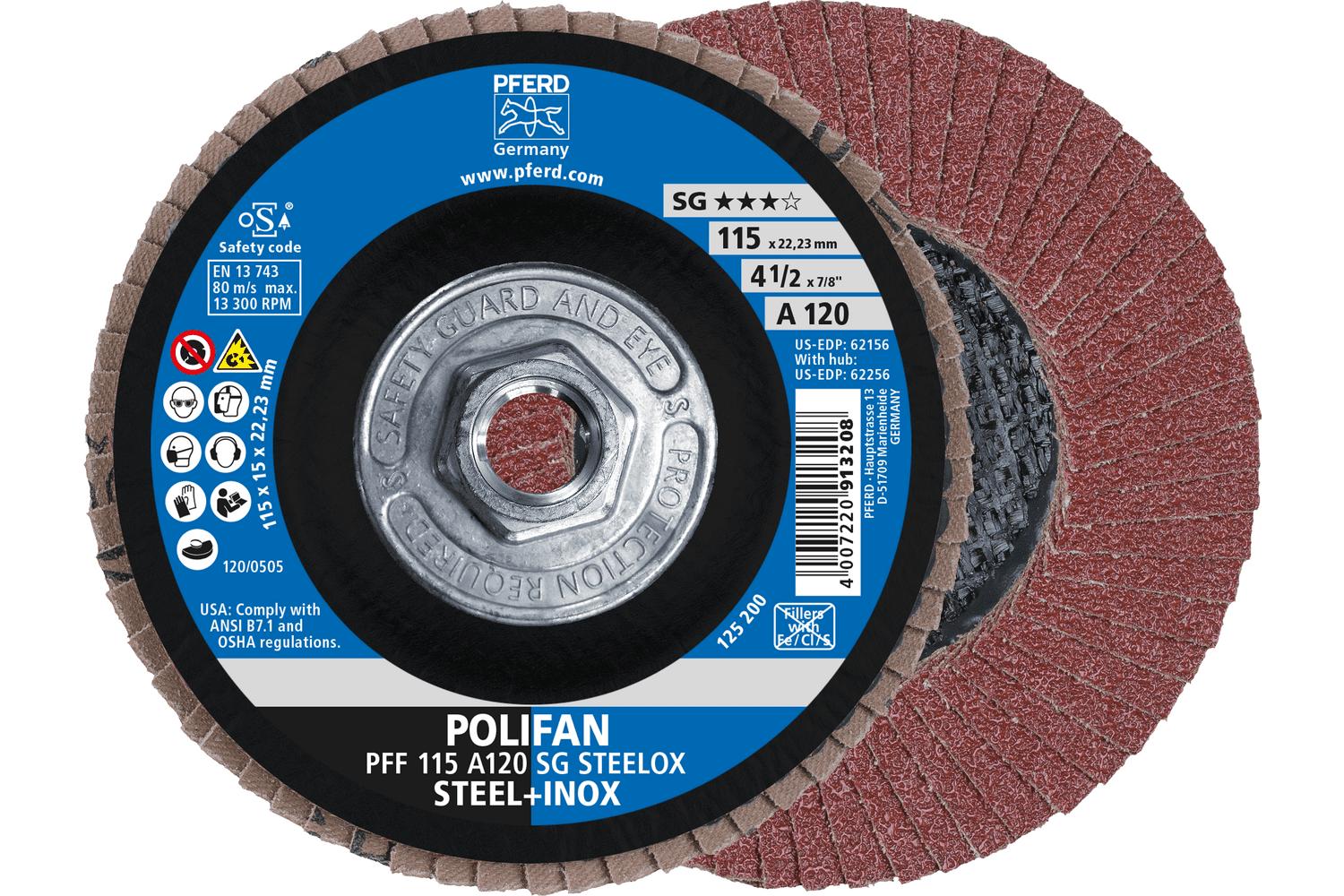 4-1/2 X 5/8-11 120 GR POLIFAN
