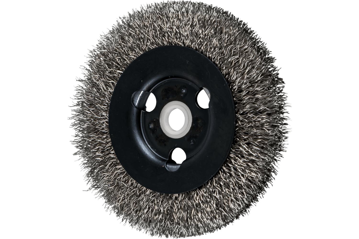 BRUSH WHL 4IN 1/2IN 0.012IN CRIMPED