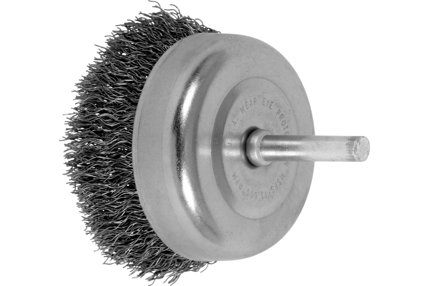 2-1/2IN CRMPD SHK MTD CUP BRUSH .012 CS