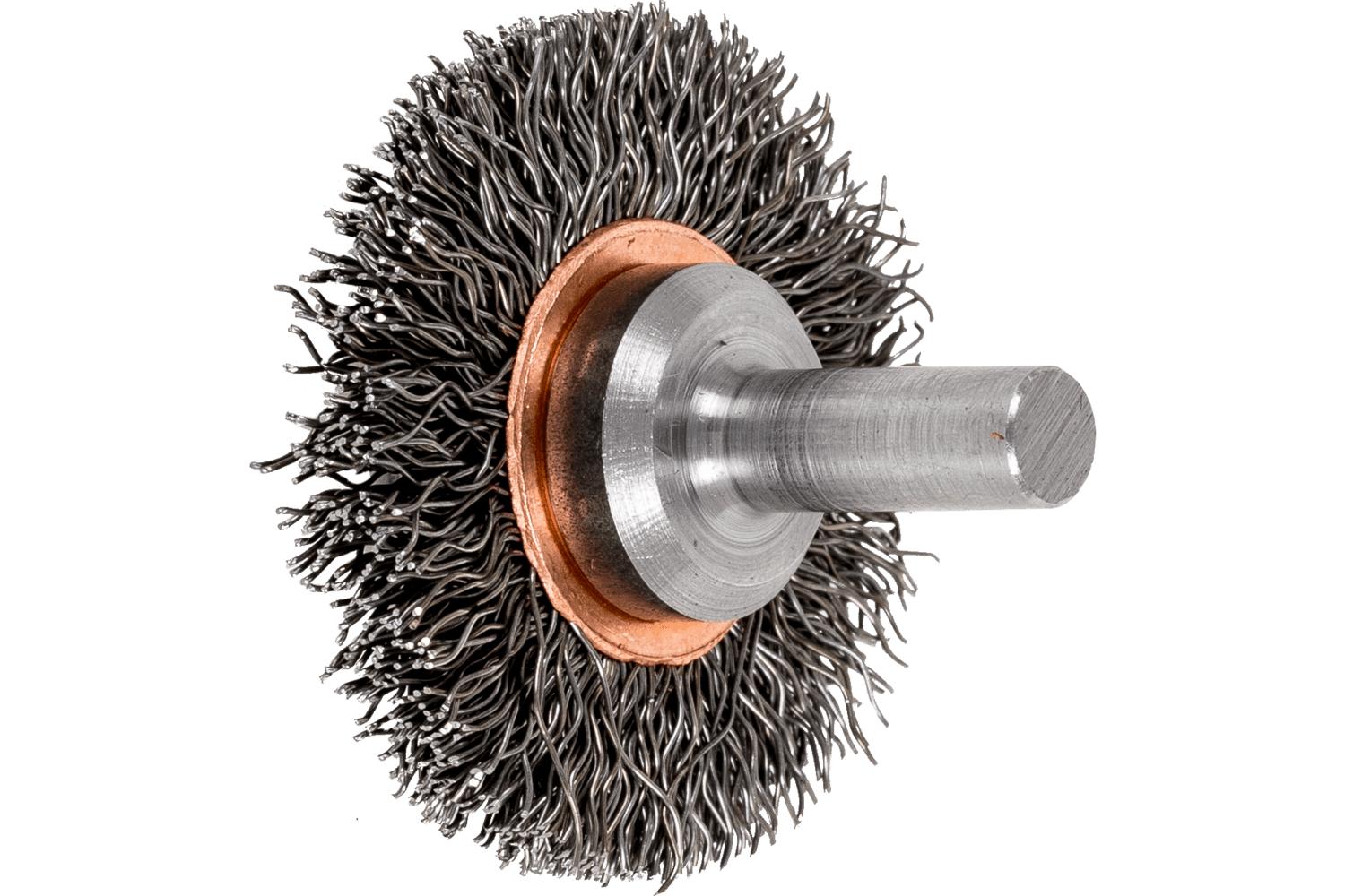 1-1/2IN CRMPD WIRE WHL BRUSH .012 CS 1/4