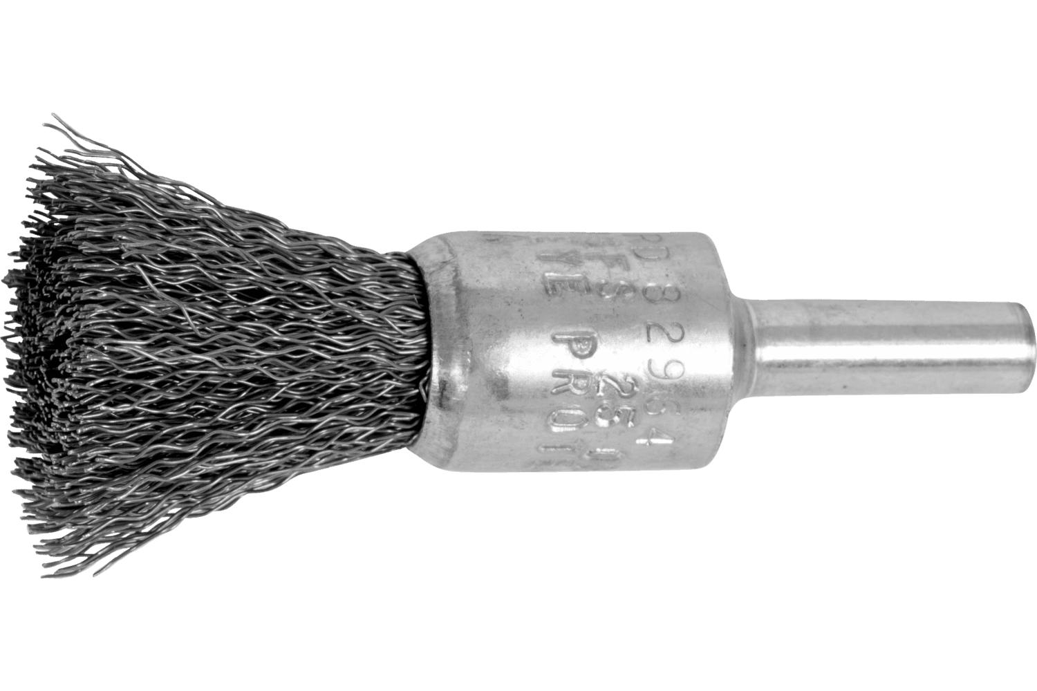1/2IN CRMPD WIRE END BRUSH .010 CS 1/4IN