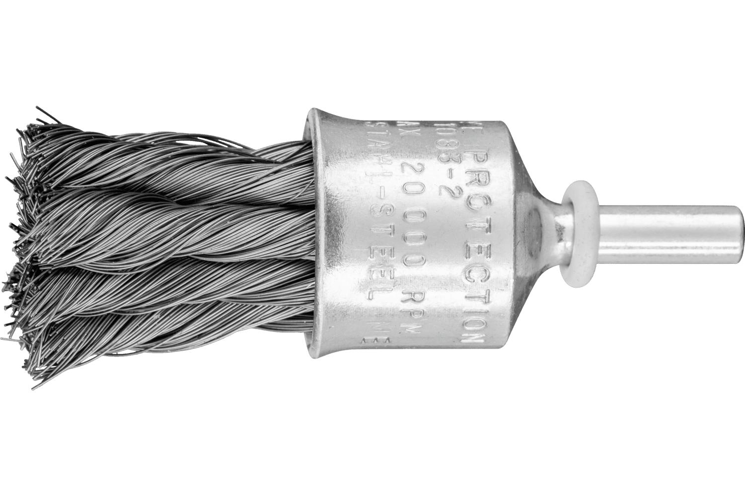 BRUSH END KNT FLRD CUP 3/4 .010CS