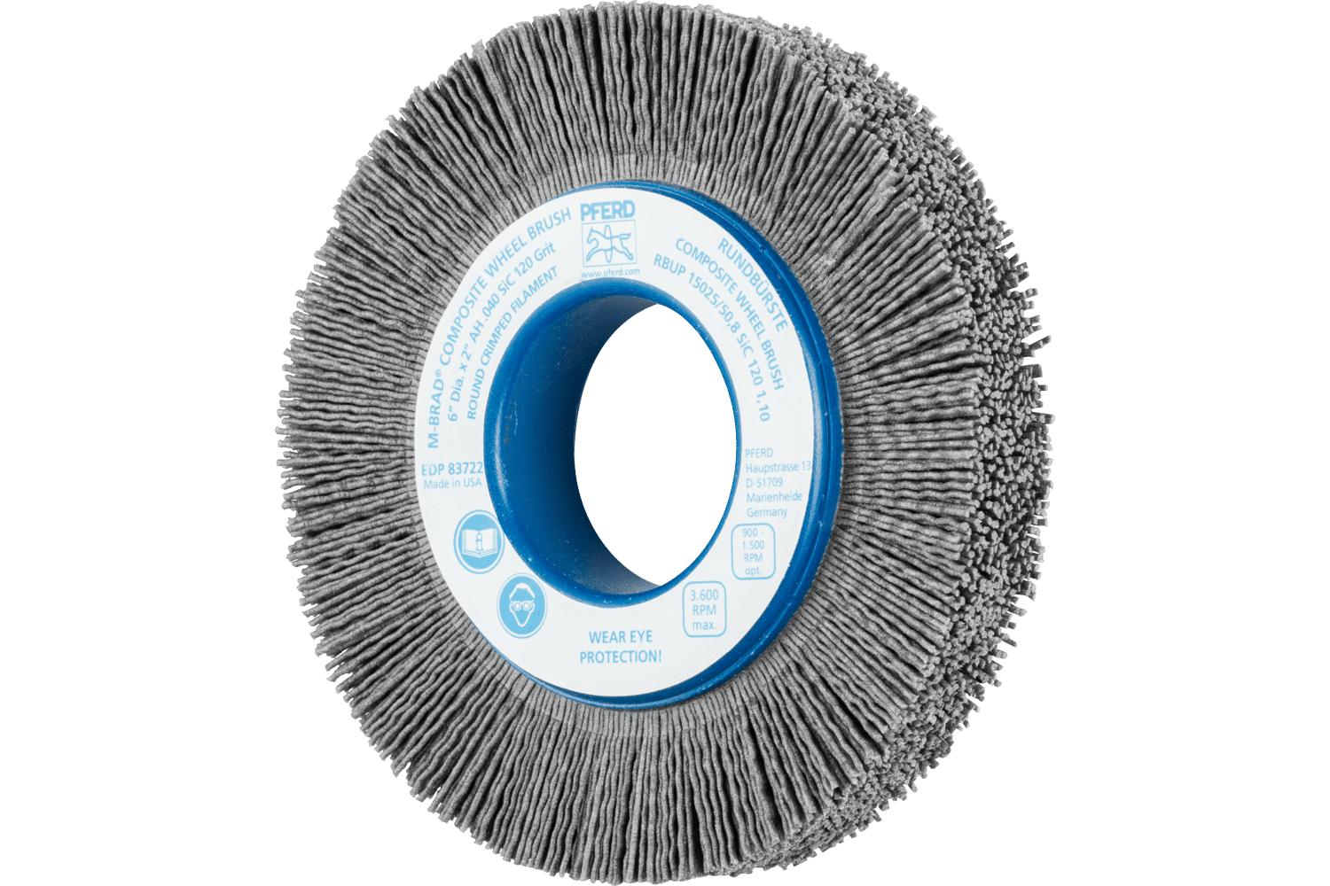 6 X 2 120 GRIT M-BRAD COMP WHL BRUSH