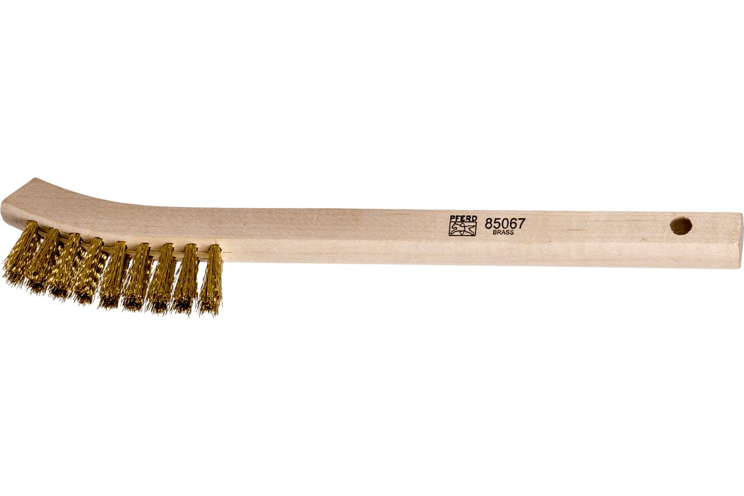 BRUSH CLEANING SML 2X9 BRSS WDN BLOCK