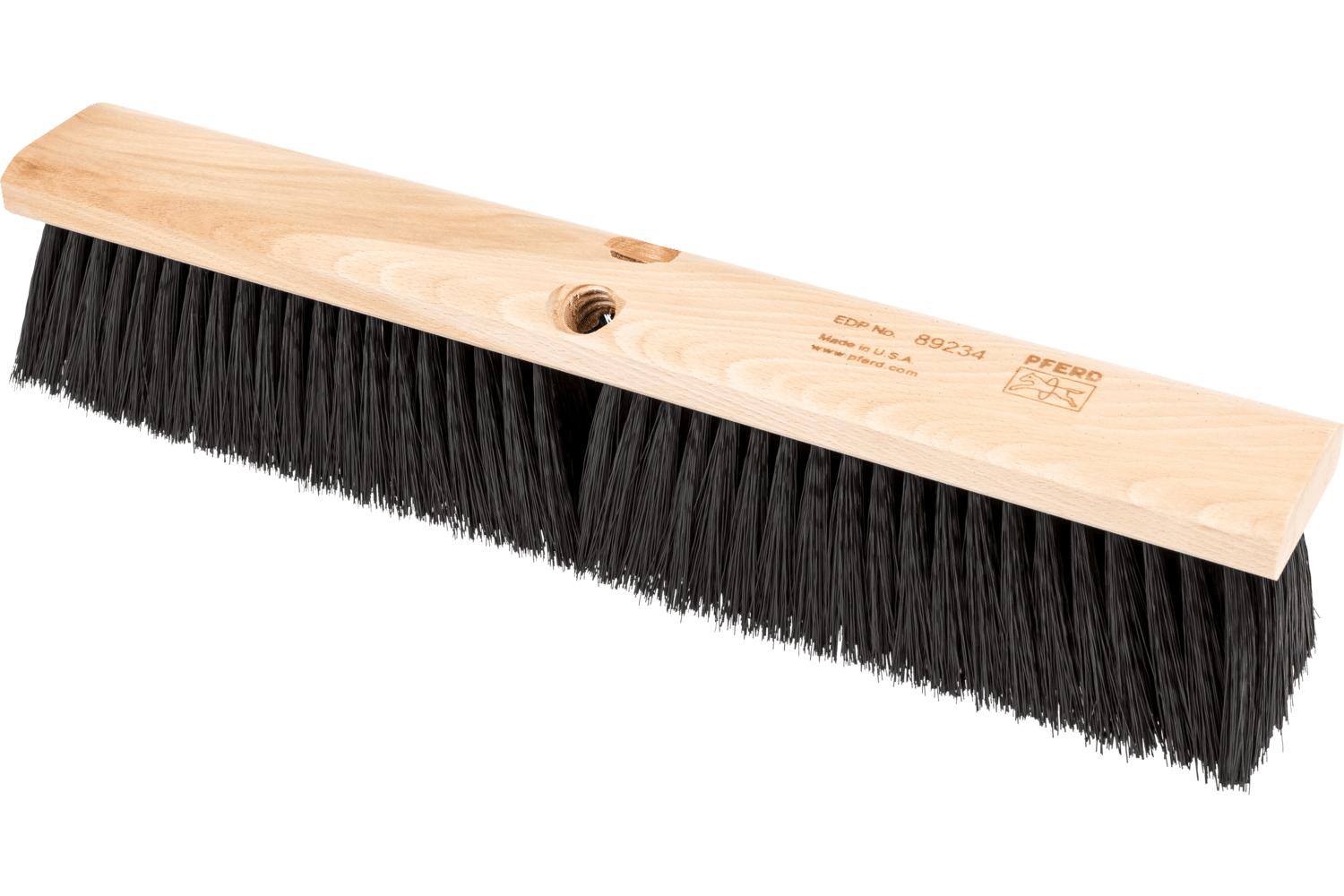 18IN MED SWEEP FLOOR BRUSH BLACK SYNTHET
