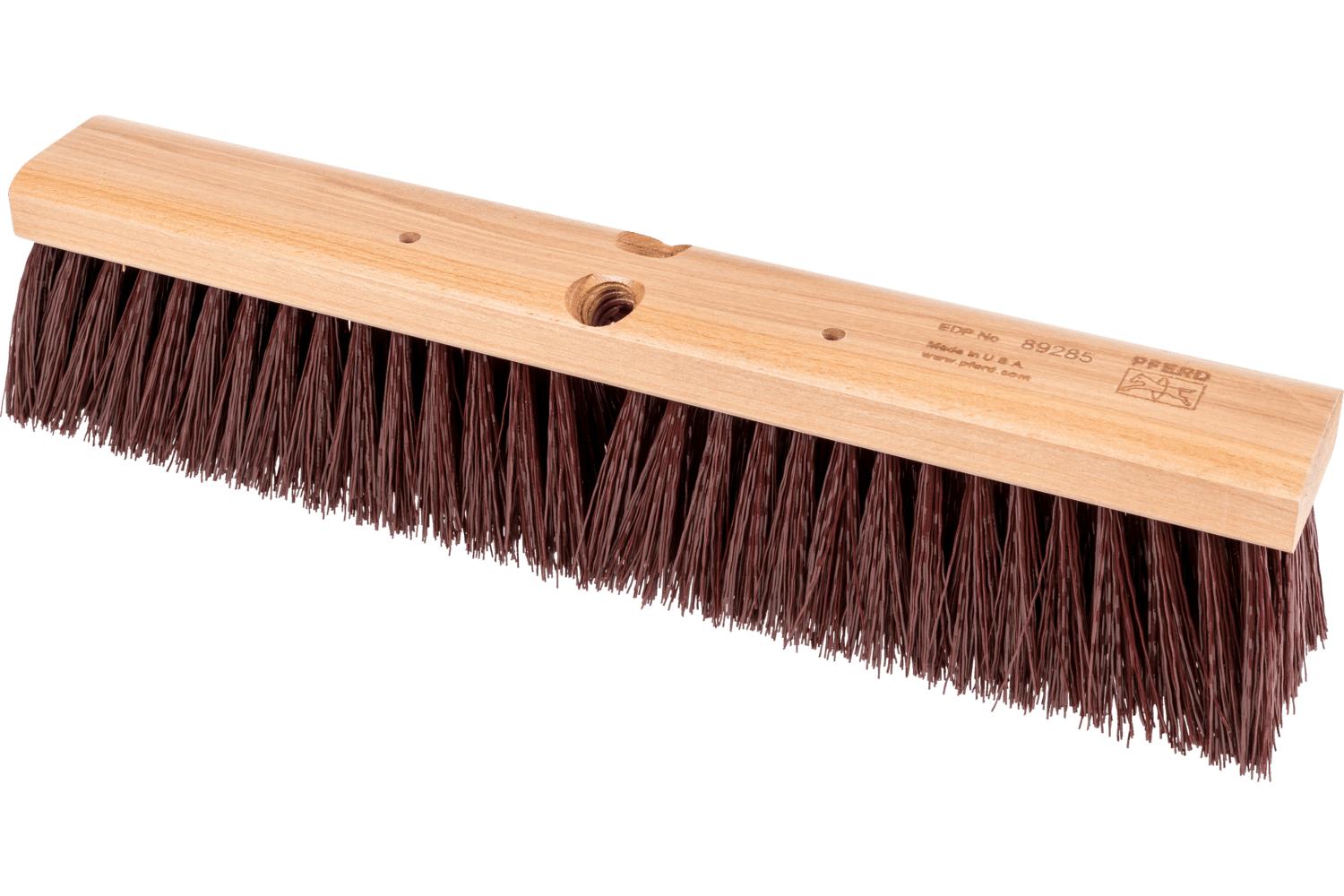 18IN COARSE SWEEP FLOOR BRUSH MAROON SYN