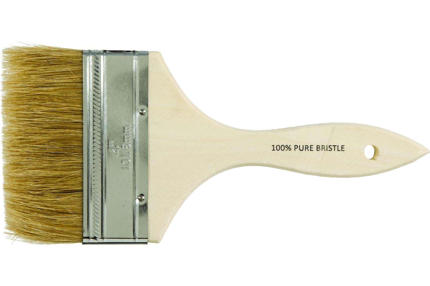 BRUSH CHIP 4 WITH WOOD HANDLE
