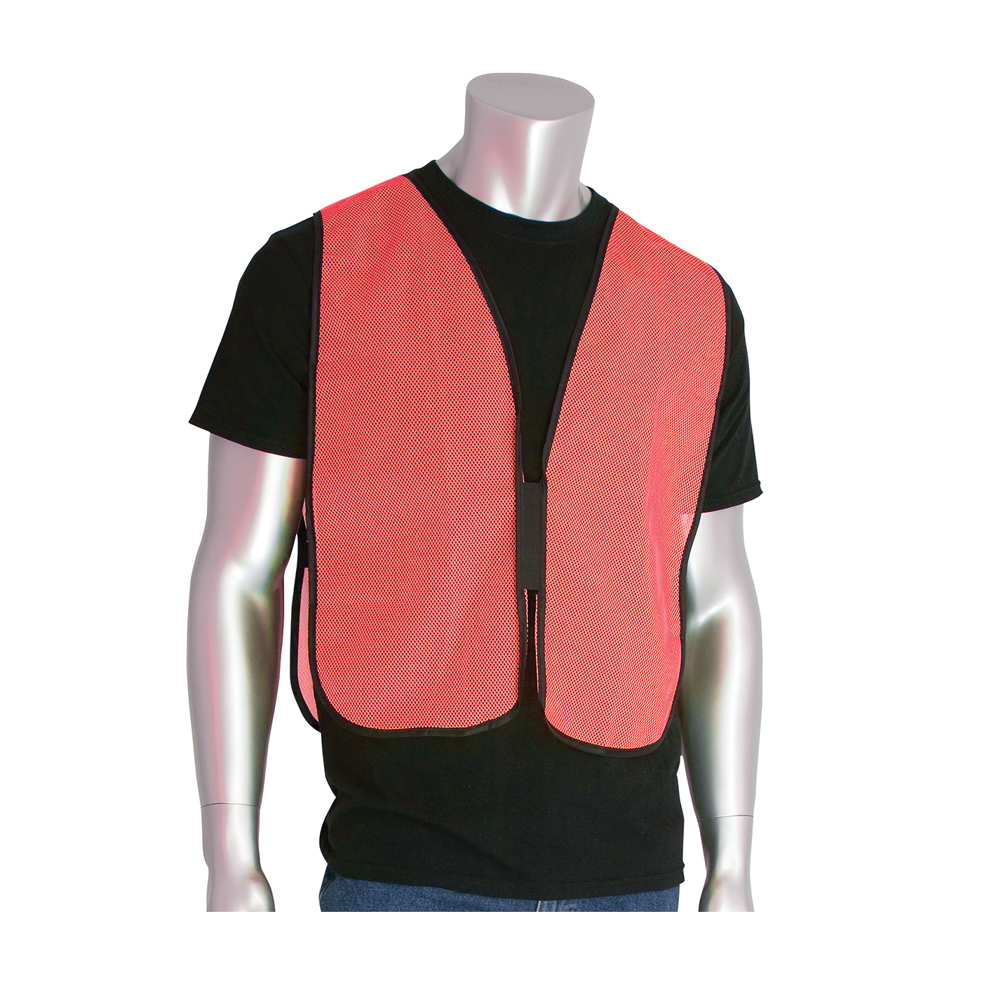VEST SAF UNIV HI-VIZ ORN POLYEST MESH