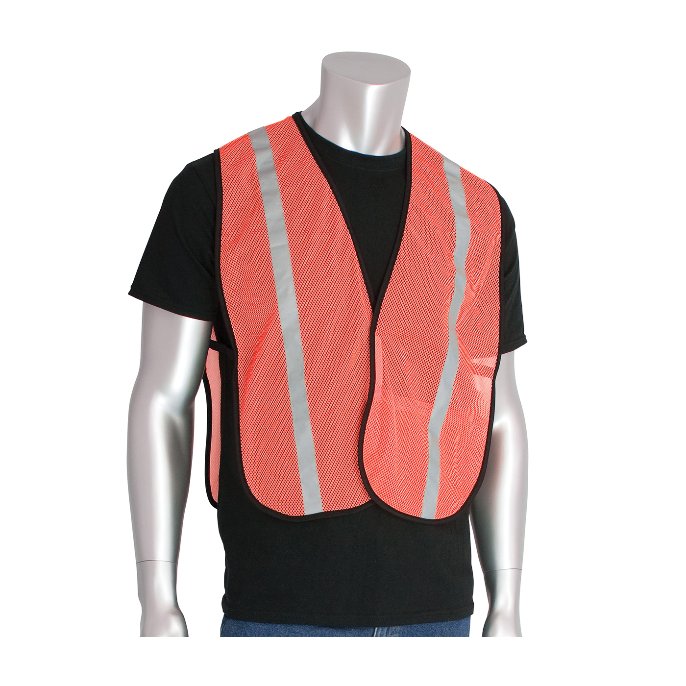 VEST SAF UNIV HI-VIZ ORN POLYEST MESH