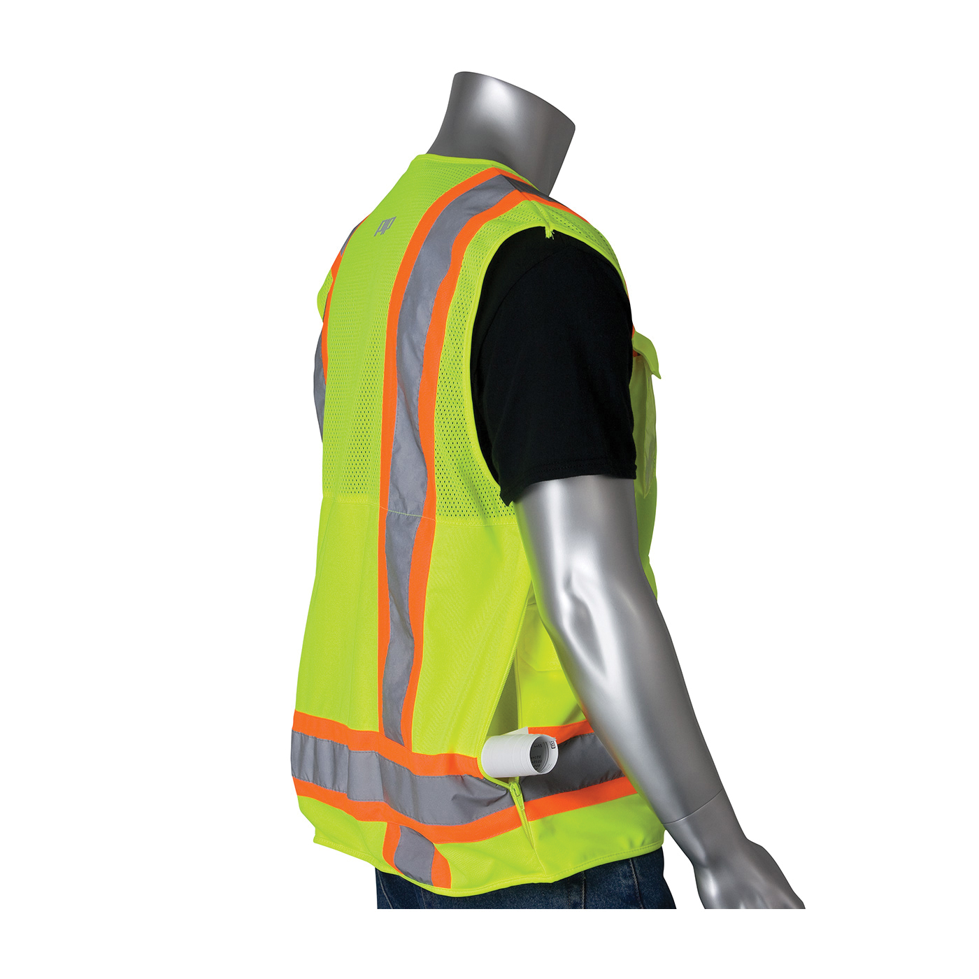 VEST TECH SURVEYOR S HI-VIZ LIME YEL