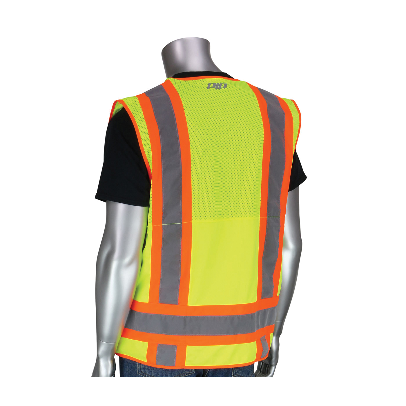 VEST TECH SURVEYOR S HI-VIZ LIME YEL