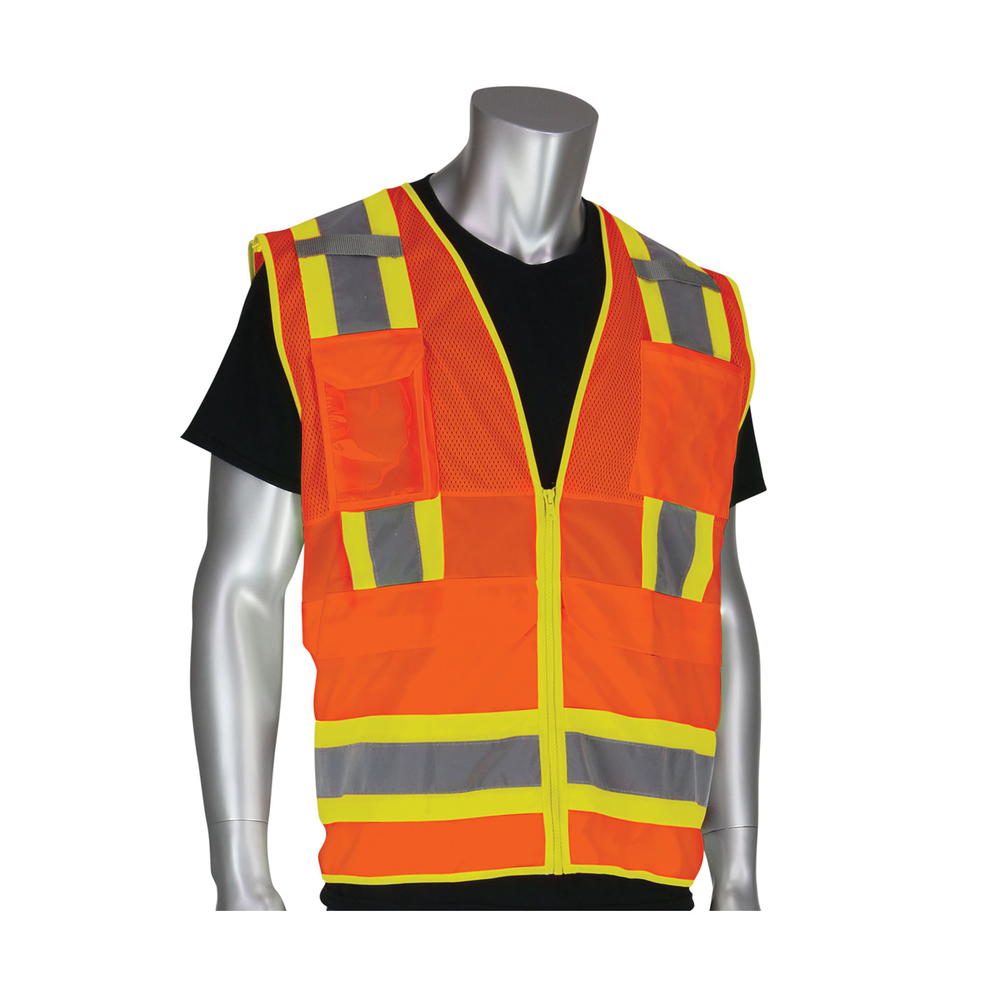 VEST TECH SURVEYOR L HI-VIZ ORN 49-1/2IN