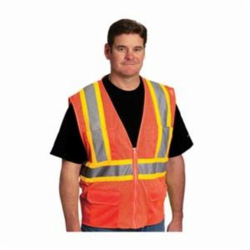 VEST SAF 4XL HI-VIZ ORN POLYEST MESH