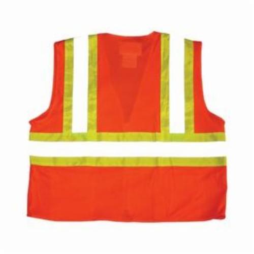 VEST SAF 4XL HI-VIZ ORN POLYEST MESH
