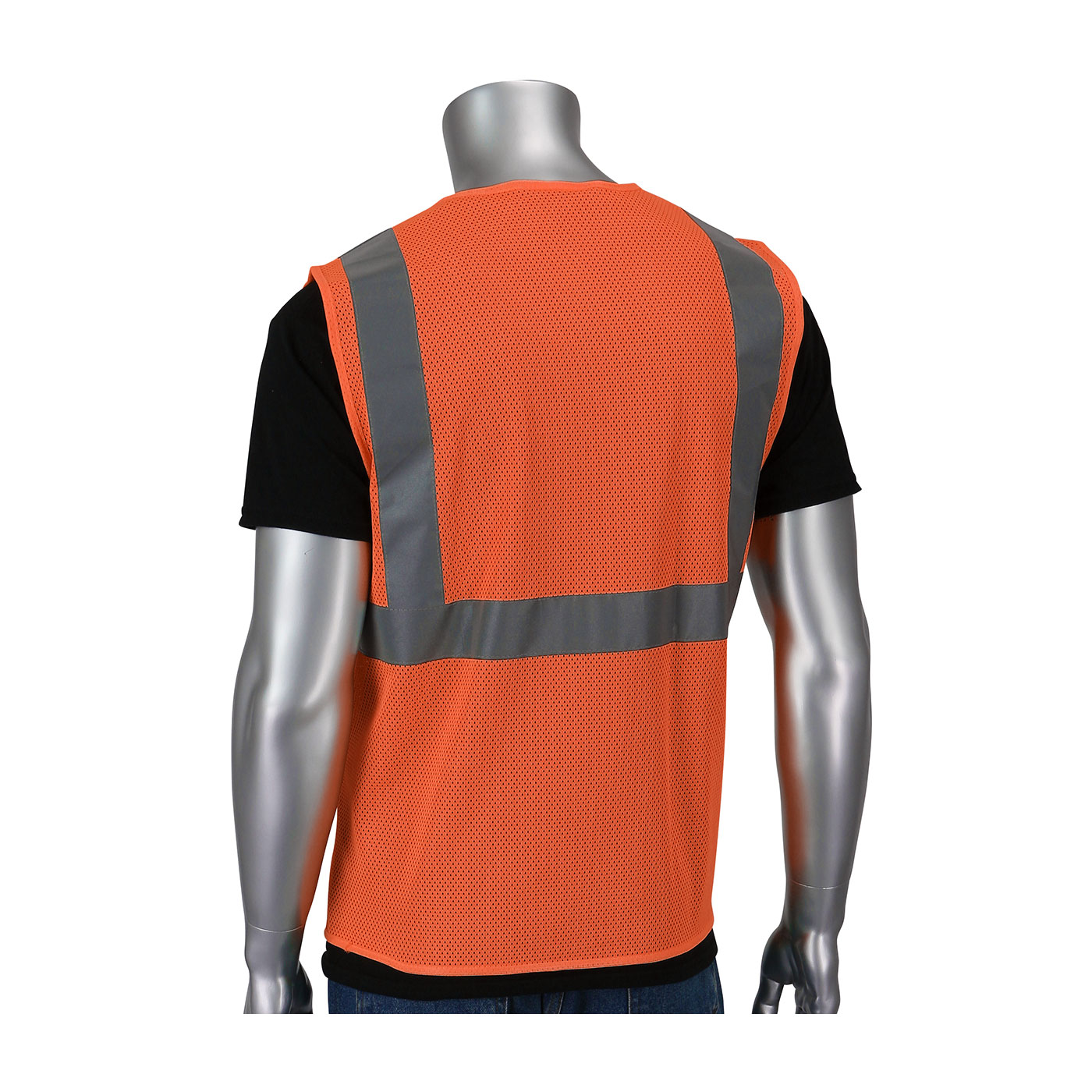 VEST SAF 4XL/5XL HI-VIZ ORN POLYEST MESH