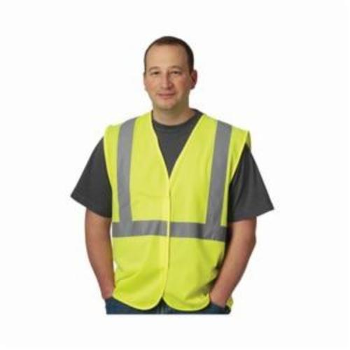 VEST SOL 2XL HI-VIZ LIME YEL POLYEST SIL